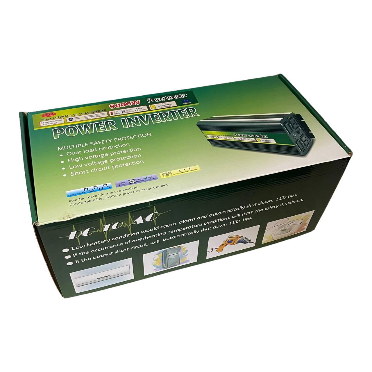 Інвертор напруги Wimpex автомобільний 9000 W 12 220 V - фото 5 Інвертор напруги Wimpex автомобільний 9000 W 12 220 V - фото 5