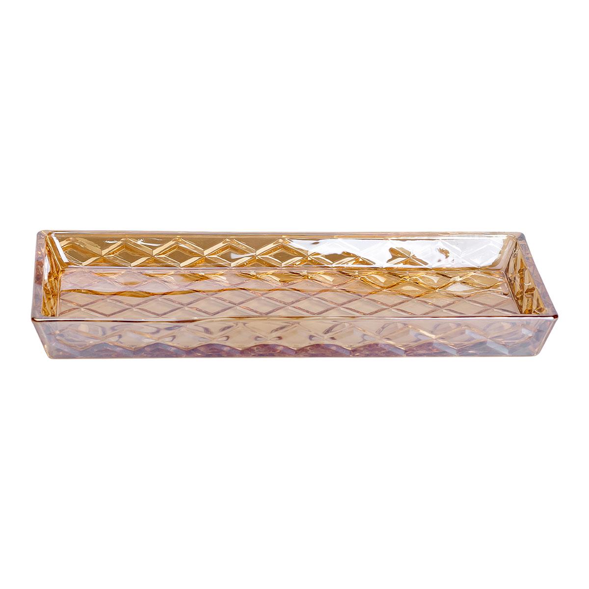 Блюдо для закусок стеклянное квадратное 27,5x13,5x2,5 см (6001) - фото 4 Блюдо для закусок стеклянное квадратное 27,5x13,5x2,5 см (6001) - фото 4