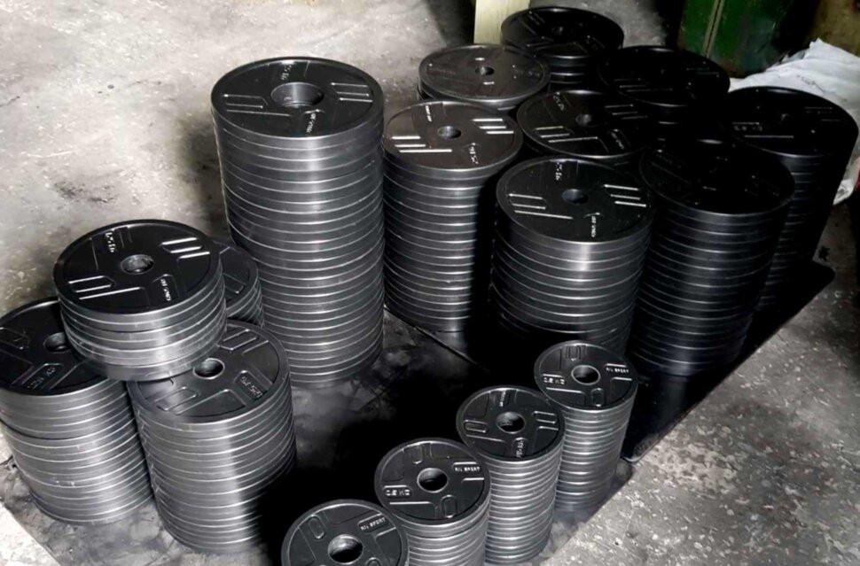 Гантели наборные обрезиненные Rn-Sport 26 кг 2 шт. (2764274518) - фото 8