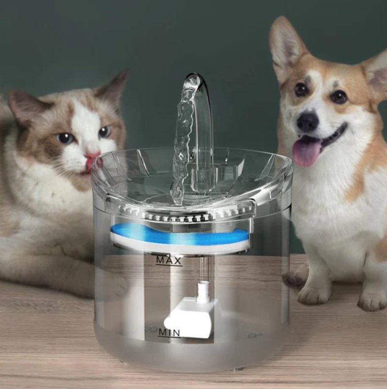 Поилка-фонтан для домашних животных NPET Р01-Р50 с резервуаром 2 л Прозрачный - фото 8