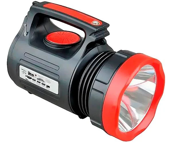 Фонарь аккумуляторный светодиодный Gold Silver GS-345 Черный/Красный (15468193)