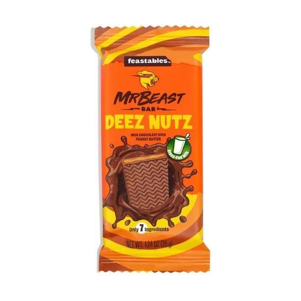 Шоколад Feastables MrBeast Deez Nutz Peanut Butter Milk Chocolate Bar 35 г (1921277708)