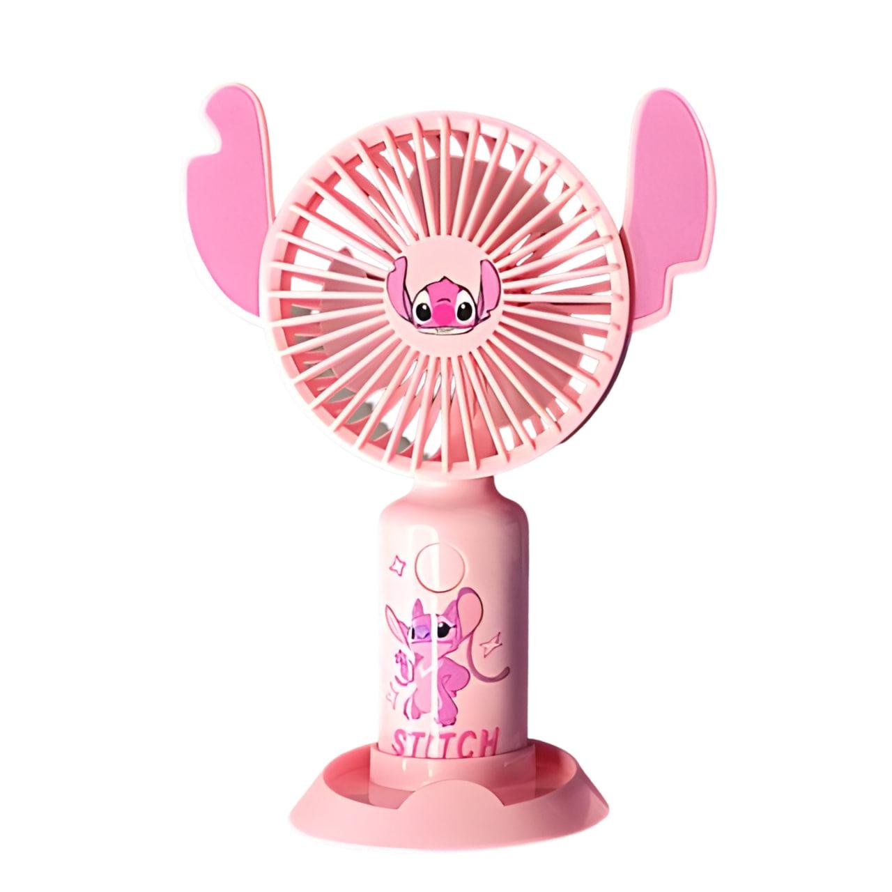 Детский вентилятор Стич Розовый (SD-10)