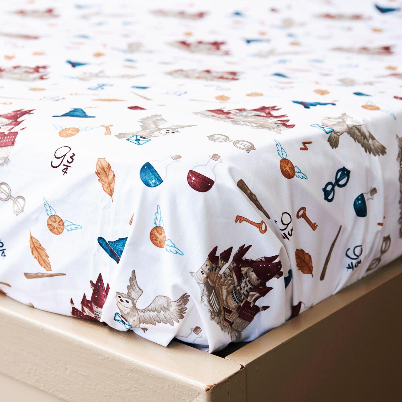 Простирадло на резинці Гаррі Поттер ранфорс 90х200х25 см (8016656)