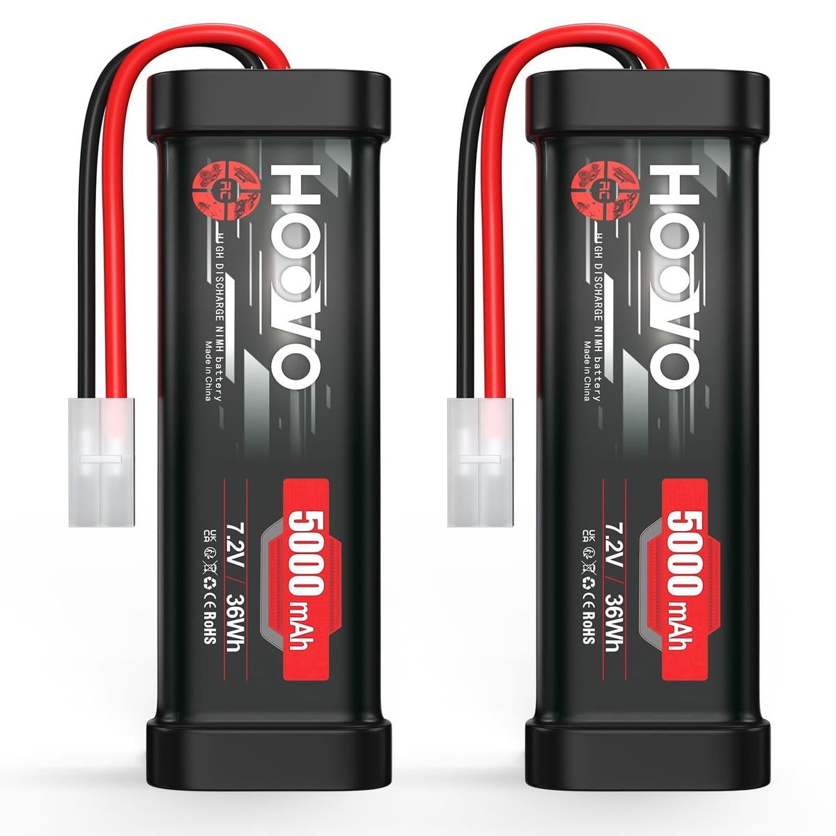 Аккумулятор для RC моделей HOOVO NiMH 7,2V 5000mAh Female-Tamiya 2 шт.