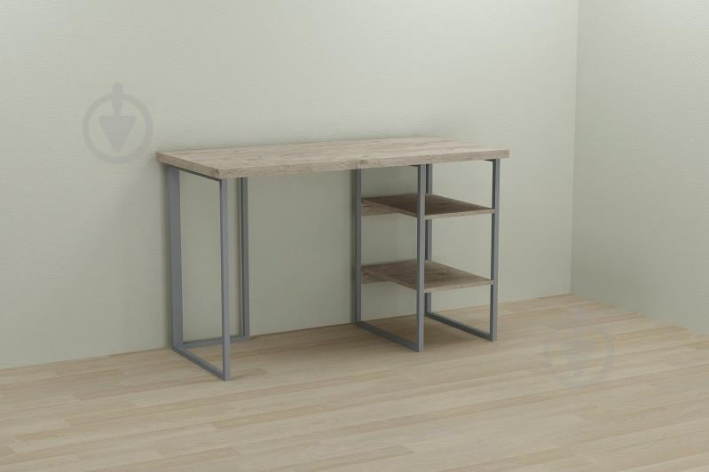 Компьютерный стол Ferrum-decor Кевин 75x120x60 серый ДСП Дуб Шервуд 32мм