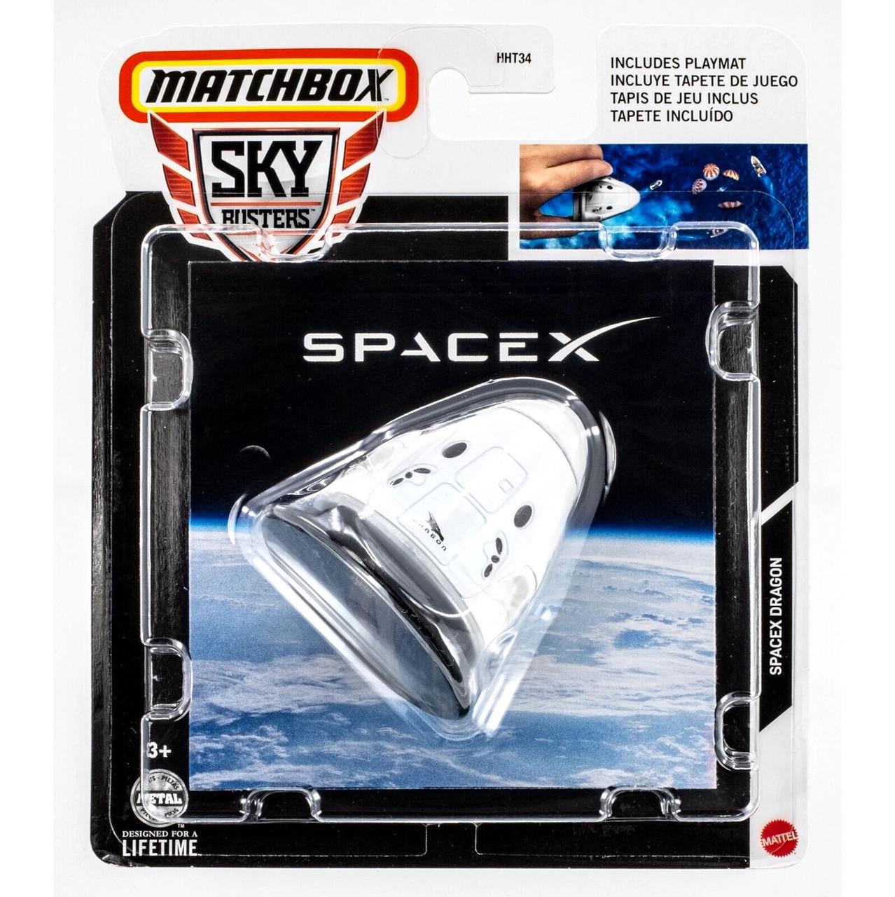 Коллекционная модель Matchbox Sky Busters SpaceX Dragon HHT34 с игровым ковриком (2830002975)
