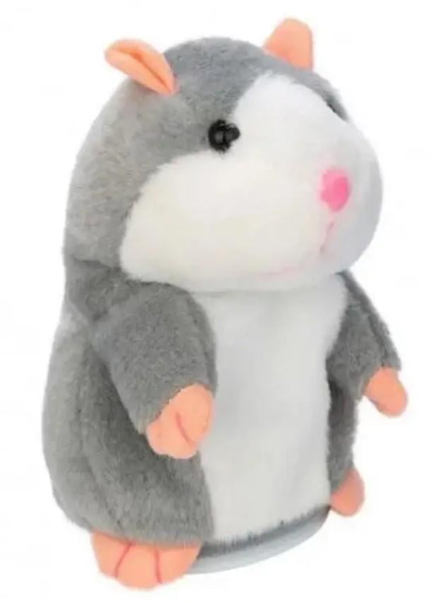 Хомяк говорящий на батарейках Серый (2104618613)