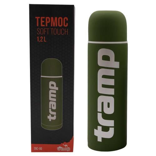 Термос Tramp Soft Touch 9x9х31 см 1,2 л Зеленый (UTRC-110-khaki) - фото 3 Термос Tramp Soft Touch 9x9х31 см 1,2 л Зеленый (UTRC-110-khaki) - фото 3