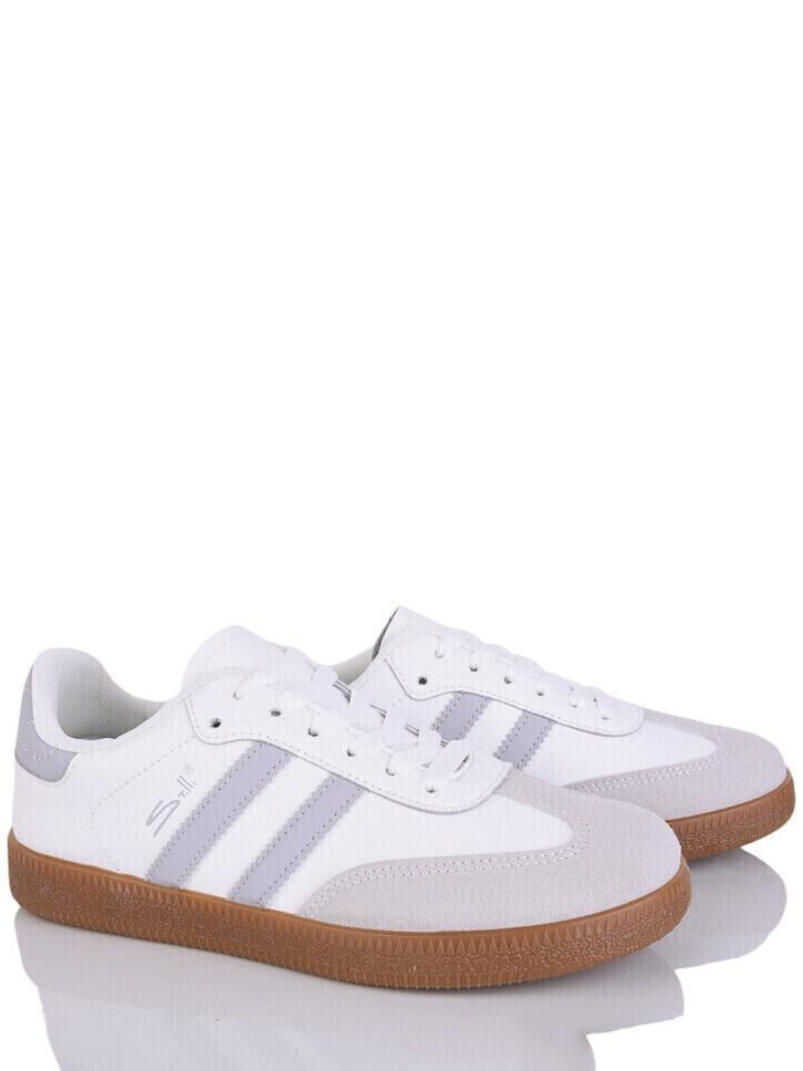 Кеды кожаные Stilli LN2410-27 р. 40 Бело-серый
