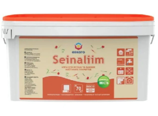 Клей дисперсионный Eskaro SEINALIIM для легких и тяжелых настенных покрытий 5 л (1702185378)