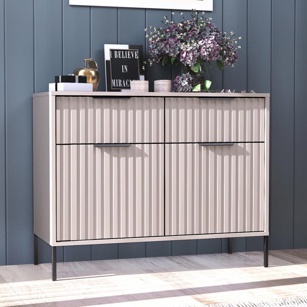 Комод DiPortes Атланта А-06 МДФ 100/80/42 см Кашемір (01223)