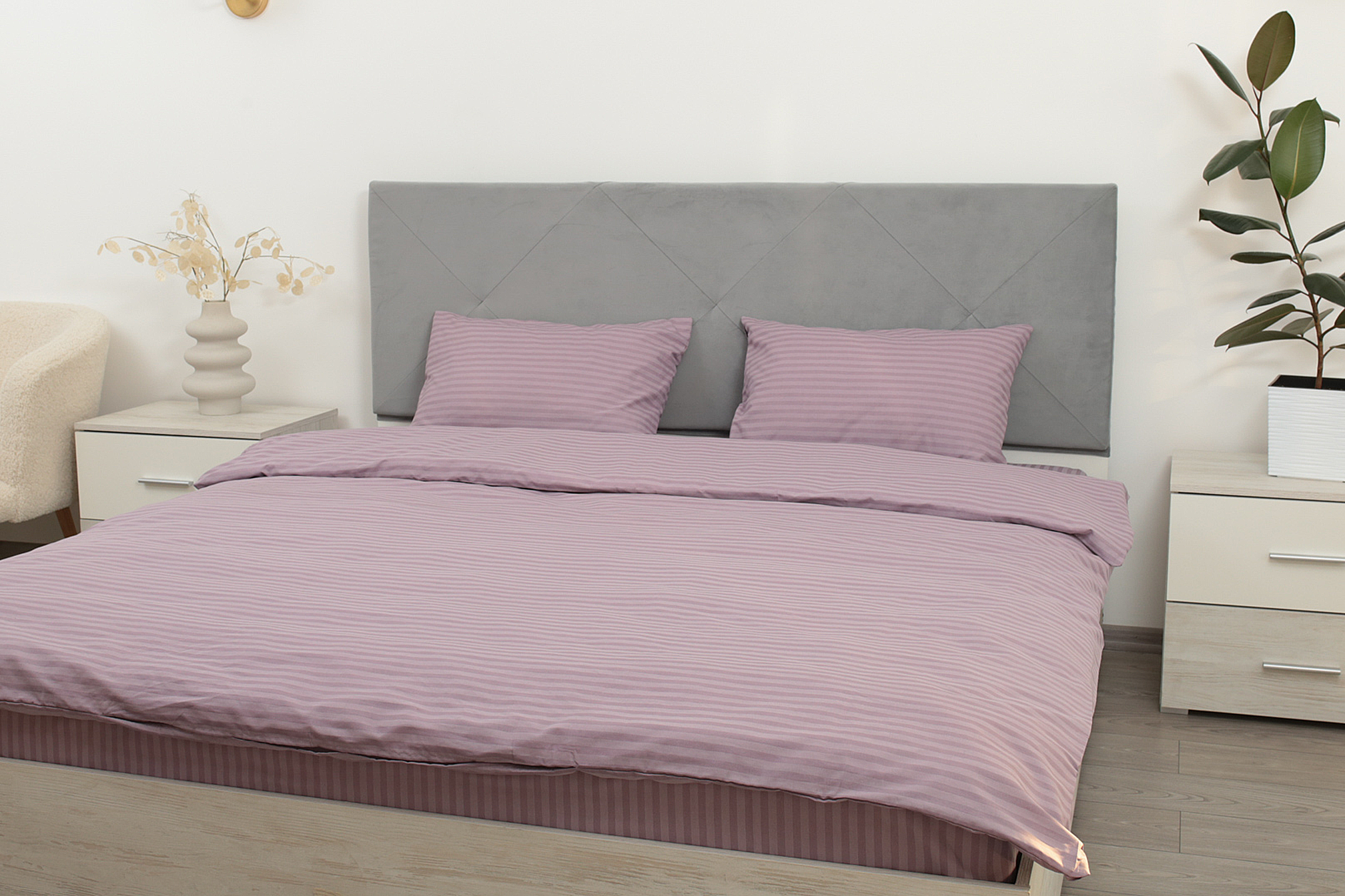 Комплект постельного белья Amore Glux-10038 бязь Сиреневый (KPB-A1,5-GLux-10038seafog(70x70)_) - фото 2 Комплект постельного белья Amore Glux-10038 бязь Сиреневый (KPB-A1,5-GLux-10038seafog(70x70)_) - фото 2