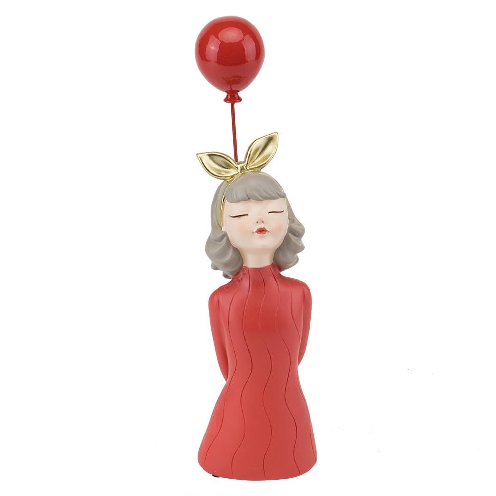 Статуэтка Light House Девушка с шариком 25 см Красный (8924-019)