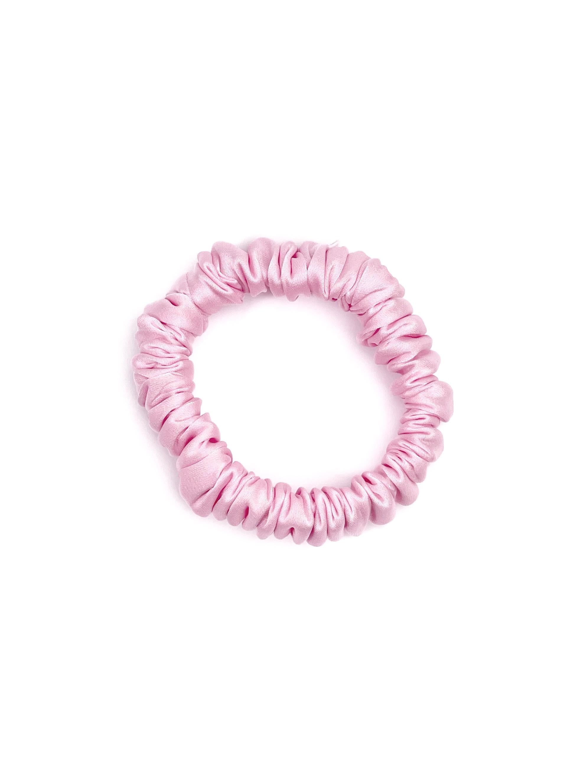 Резинка для волос BEROZE Candy Pink mini атлас 6,5 см Розовый