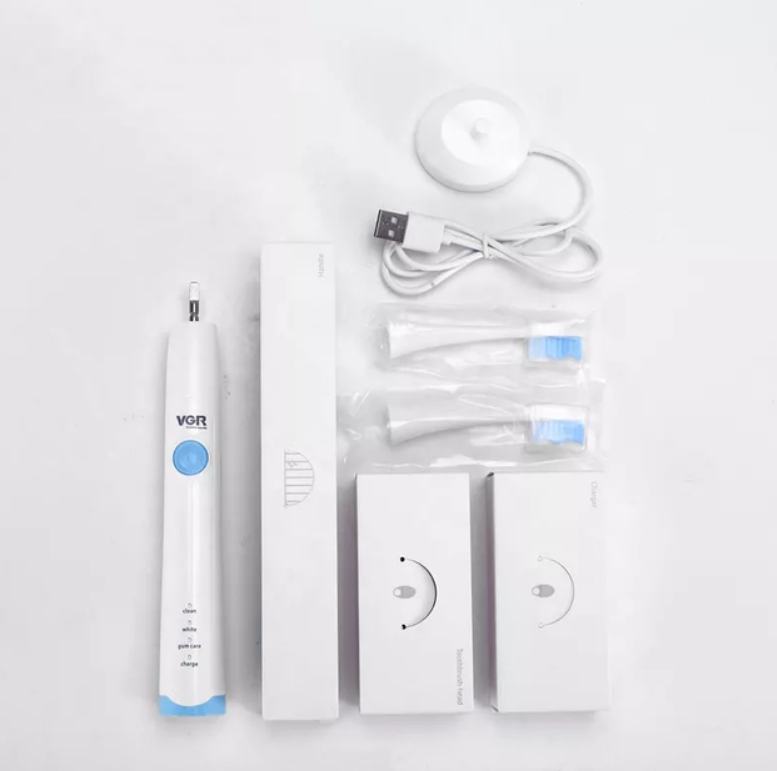 Электрическая зубная щетка ультразвуковая VGR с уровнем водонепроницаемости IPX7 (Y78-V10) - фото 2 Электрическая зубная щетка ультразвуковая VGR с уровнем водонепроницаемости IPX7 (Y78-V10) - фото 2