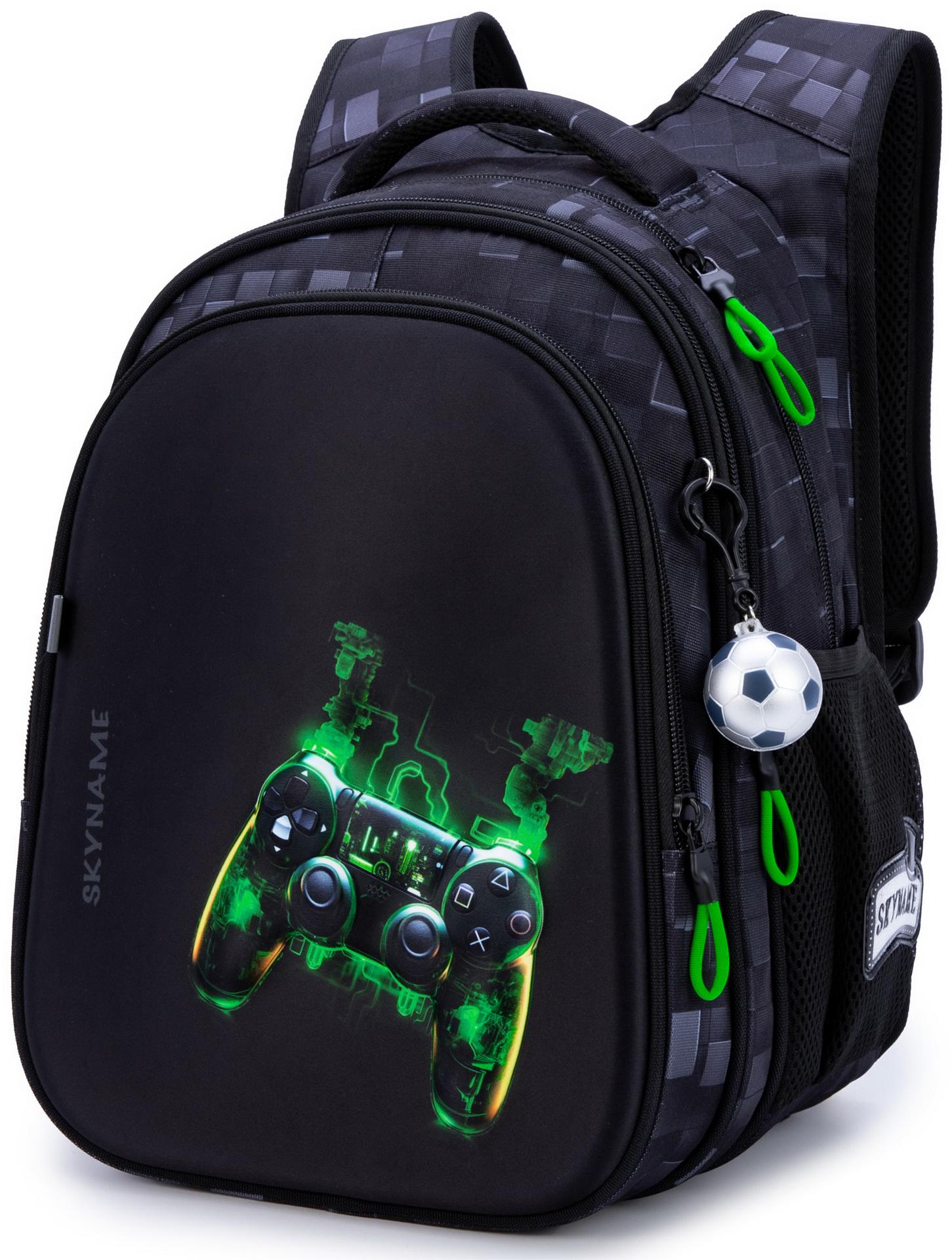 Рюкзак ортопедический SkyName Game 37х30х16 см Черный (R1-058)