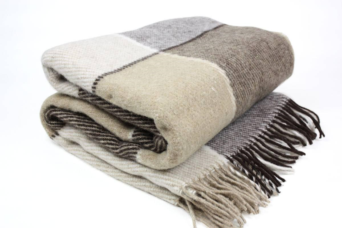 Плед Еней-плюс Luxe 0003 140х200 см Коричневый/Бежевый