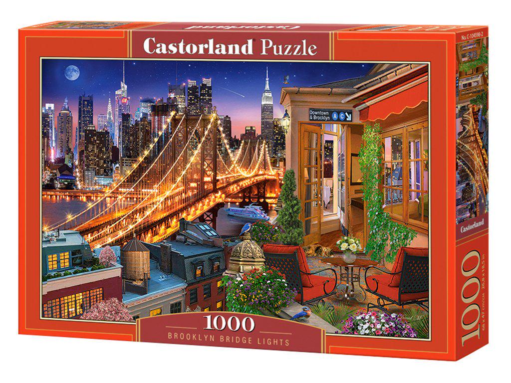 Пазли Castorland 1000 Вогні бруклінського мосту 68x47 см (MTT-109959) Пазли Castorland 1000 Вогні бруклінського мосту 68x47 см (MTT-109959)