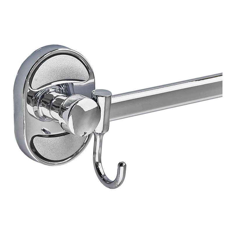 Планка для рушників Zerix AFB-0115-2 з 2-ма рухливими гачками (ZX5050) - фото 2 Планка для рушників Zerix AFB-0115-2 з 2-ма рухливими гачками (ZX5050) - фото 2