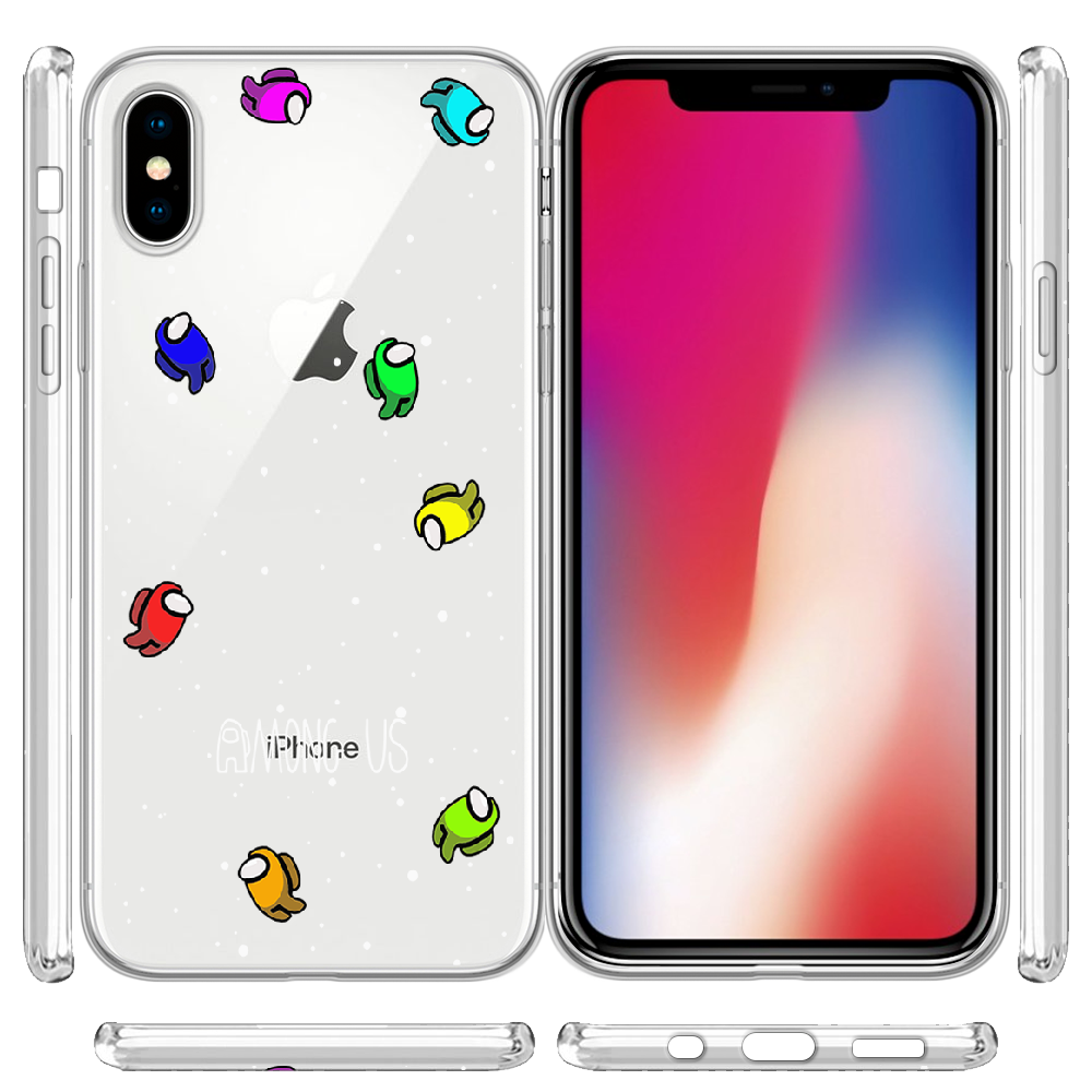 Чехол Boxface iPhone X Among Us Invisible Прозрачный силикон (32139-bk76-32139) - фото 3