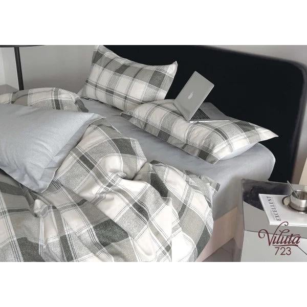 Комплект постельного белья Viluta Twill 723 евро сатин 200х220/70х70 см (1403)