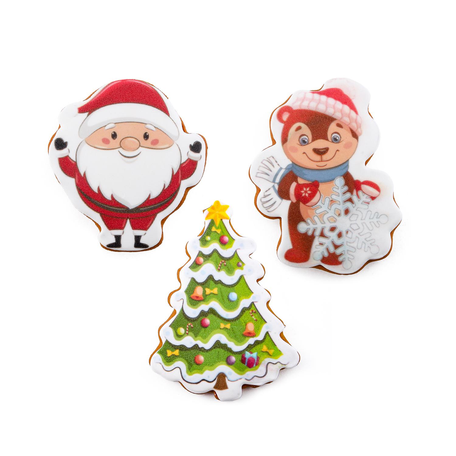 Набор подарочныйдетский Крафт Печиво Конфетка веселых праздников 150 г