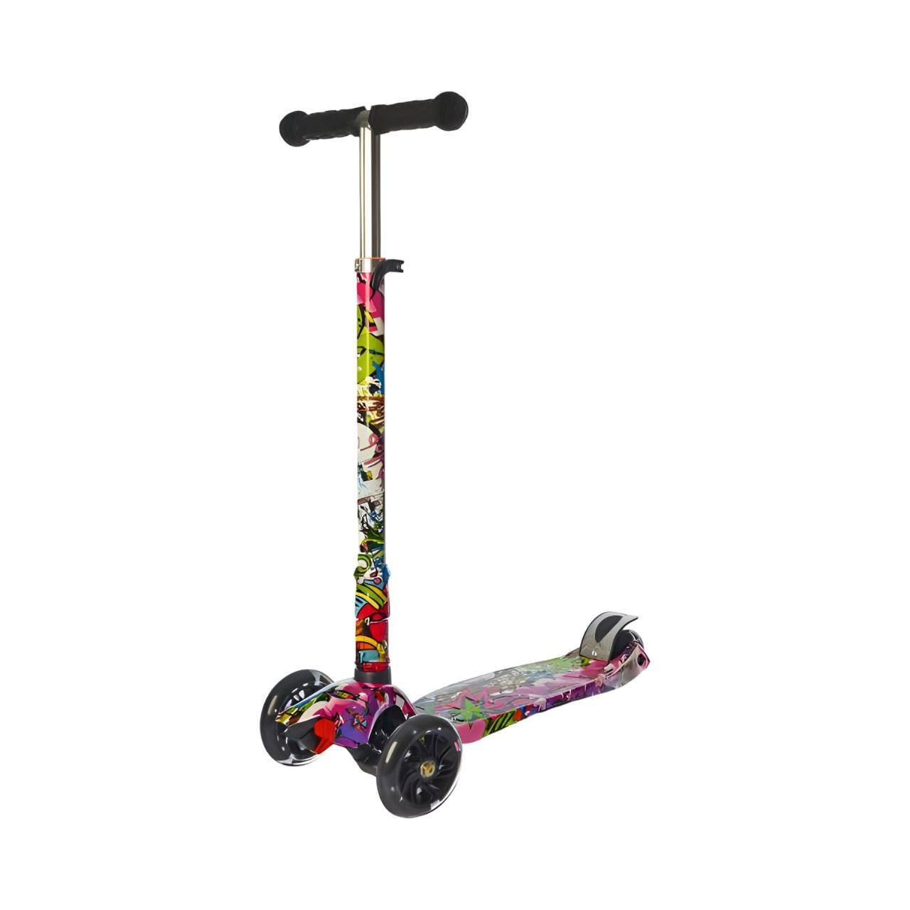 Самокат JR 3-055-WP5 складной полиуретановые колеса Черный (25019105)