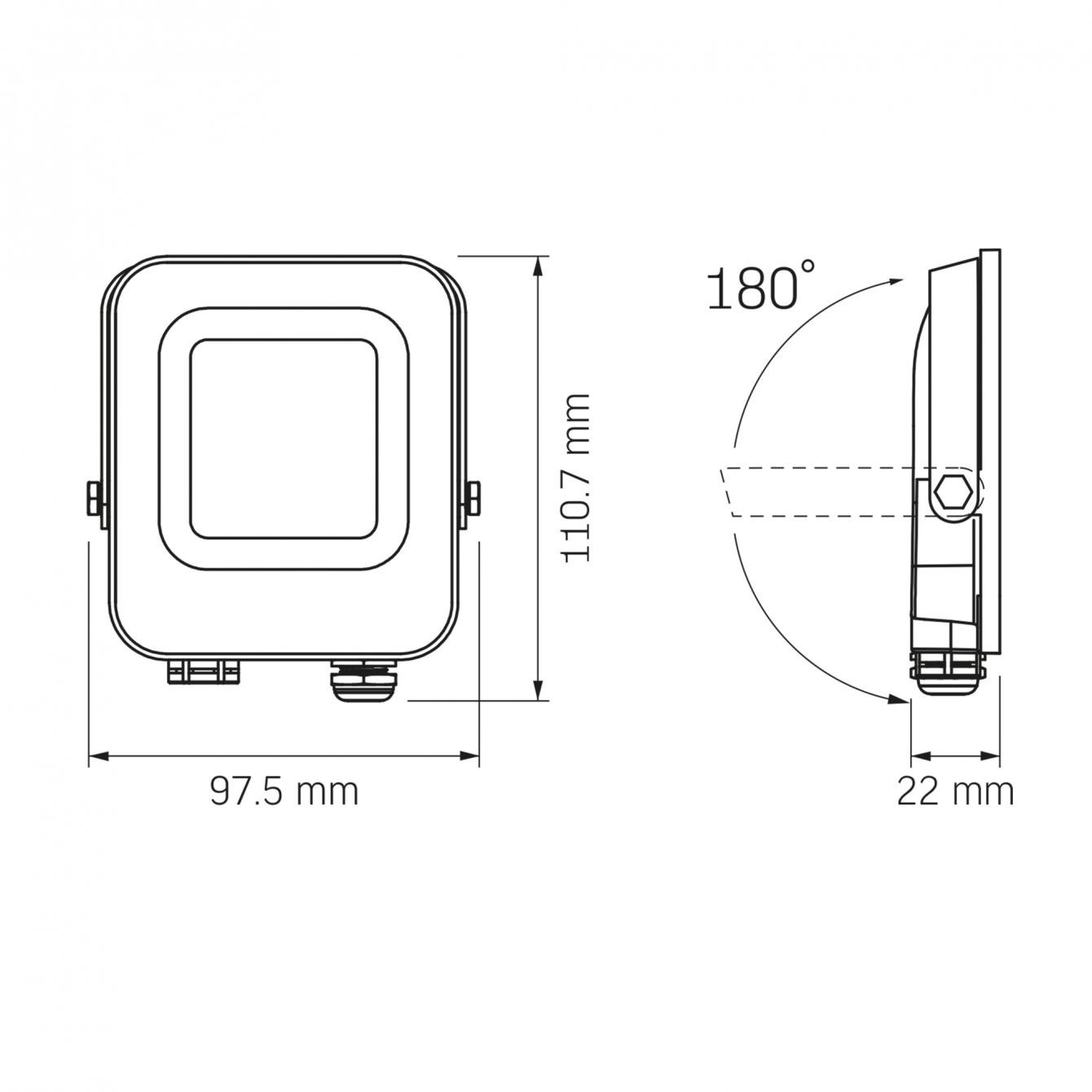 Прожектор Videx F3E LED 1000Lm 5000K AC/DC 12-48V (13080447) - фото 8