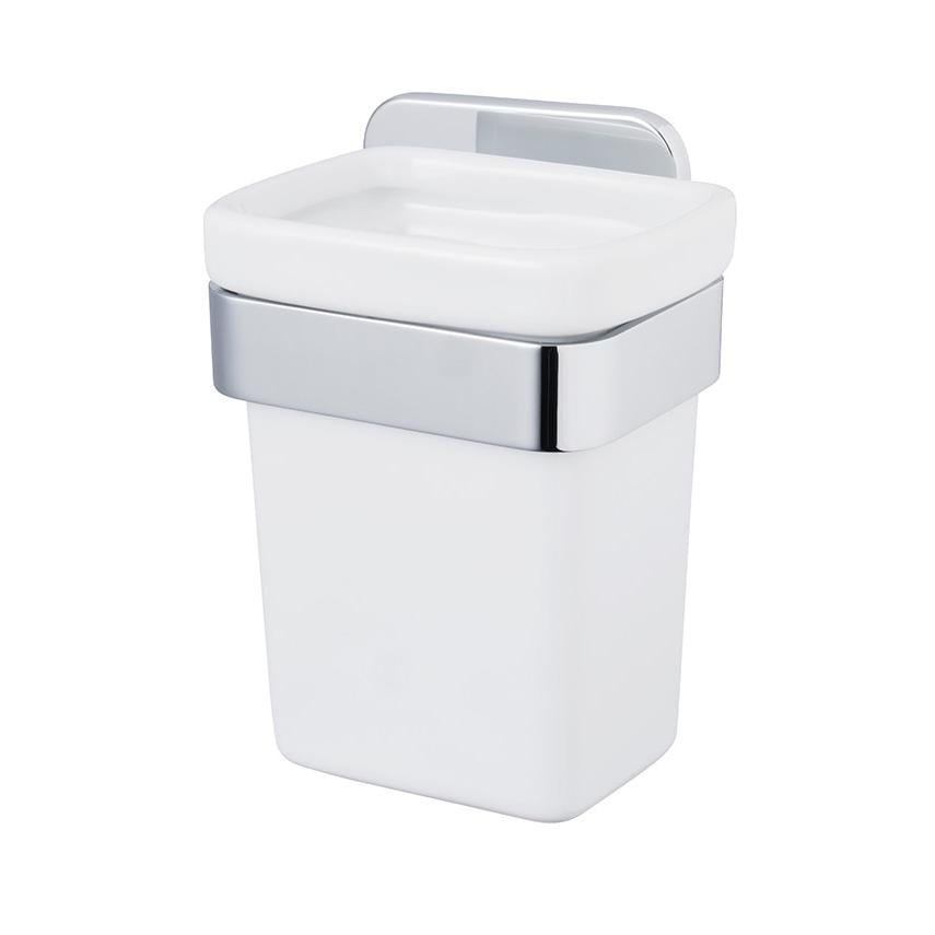 Стакан для зубних щіток Bisk TORE кераміка 11,5х10 см Білий (07825)