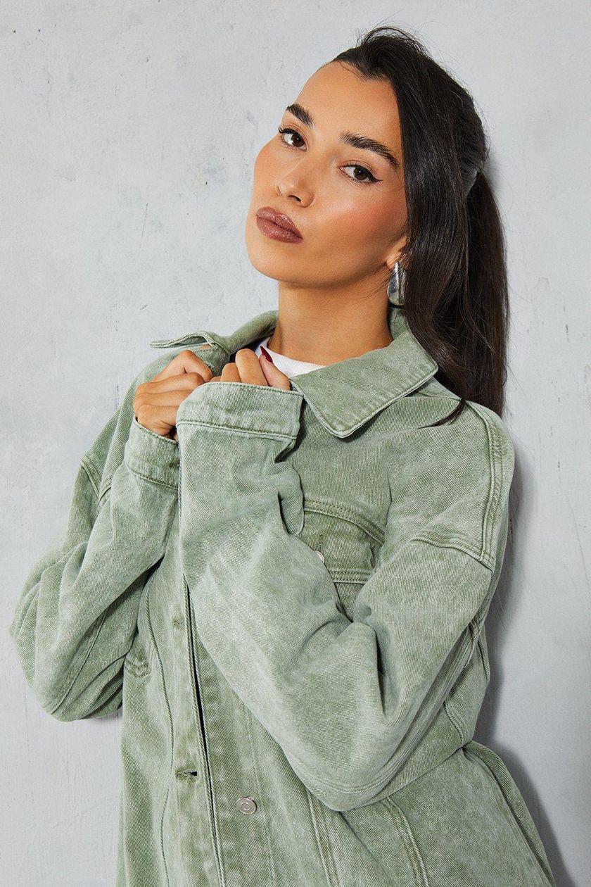 Джинсовка Misspap Oversize бавовна/віскоза Зелений (29550413) - фото 3 Джинсовка Misspap Oversize бавовна/віскоза Зелений (29550413) - фото 3