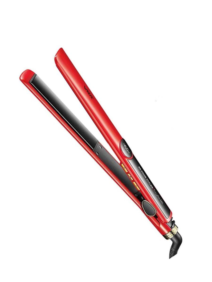 Утюг для волос VGR V-518 с турмалиновыми пластинами Красный (3331ОД)