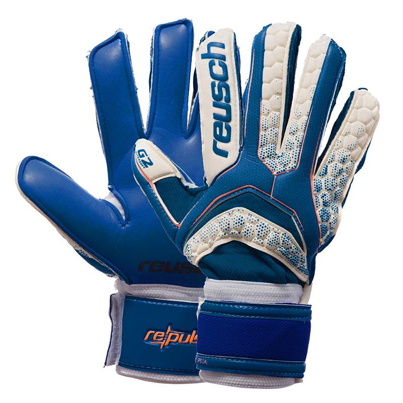 Вратарские перчатки FB-873 с защитными вставками р. 9 Сине-белый (57429058)