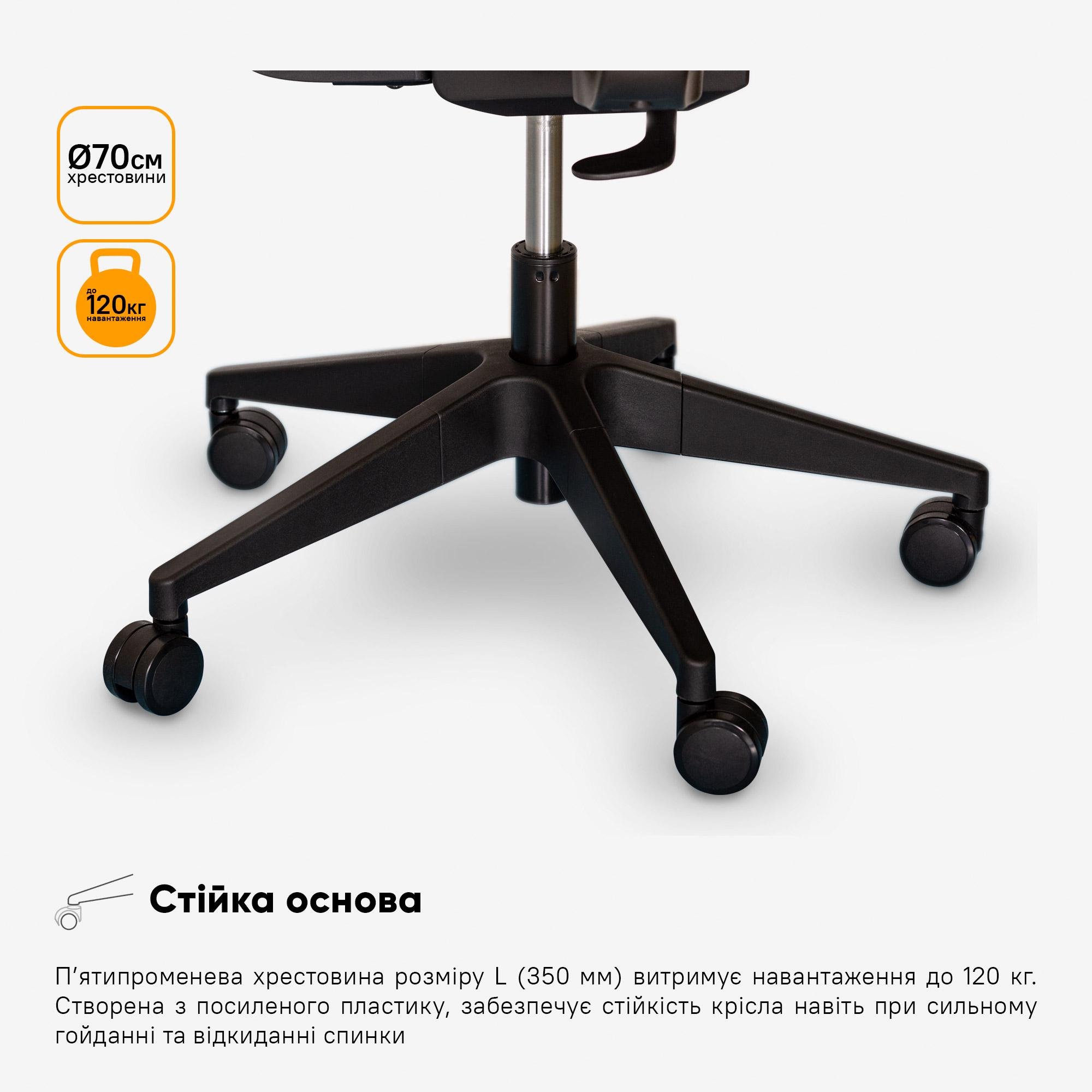 Кресло Mealux Leo Air Plus Grey/Blue (Y-546 KBGL) - фото 11