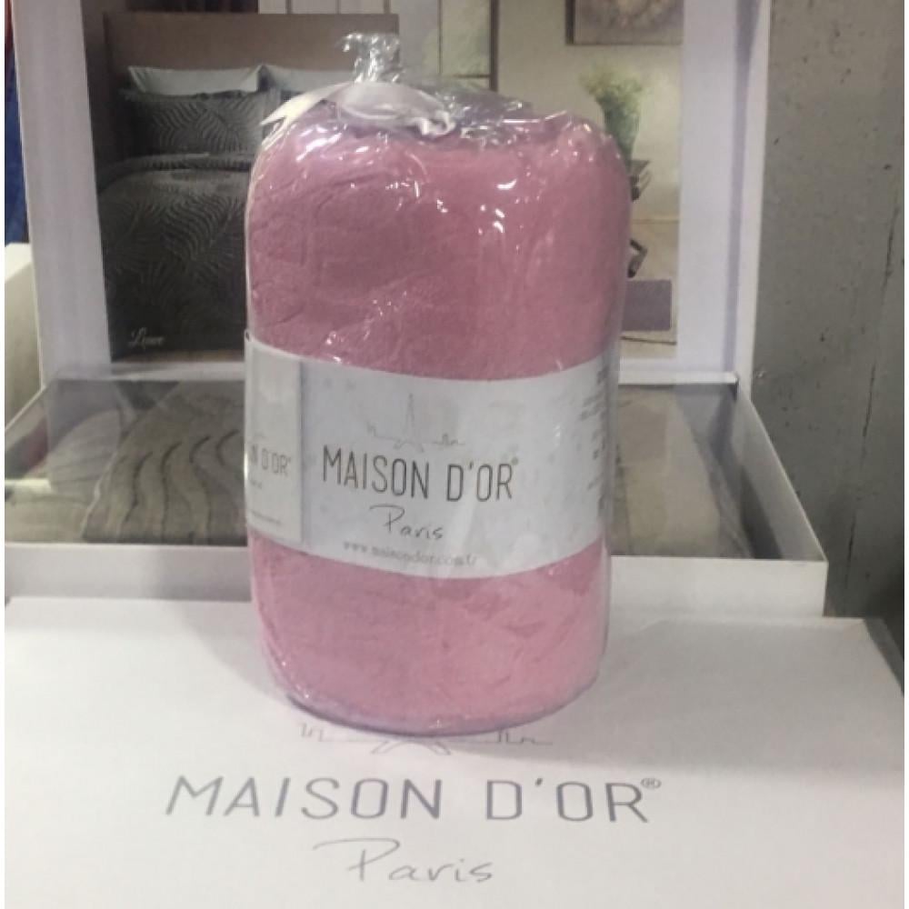 Простынь Maison D'or rose махровая на резинке 180x200 см с наволочками 2 шт. 50x70 см (2000022265605) - фото 2 Простынь Maison D'or rose махровая на резинке 180x200 см с наволочками 2 шт. 50x70 см (2000022265605) - фото 2