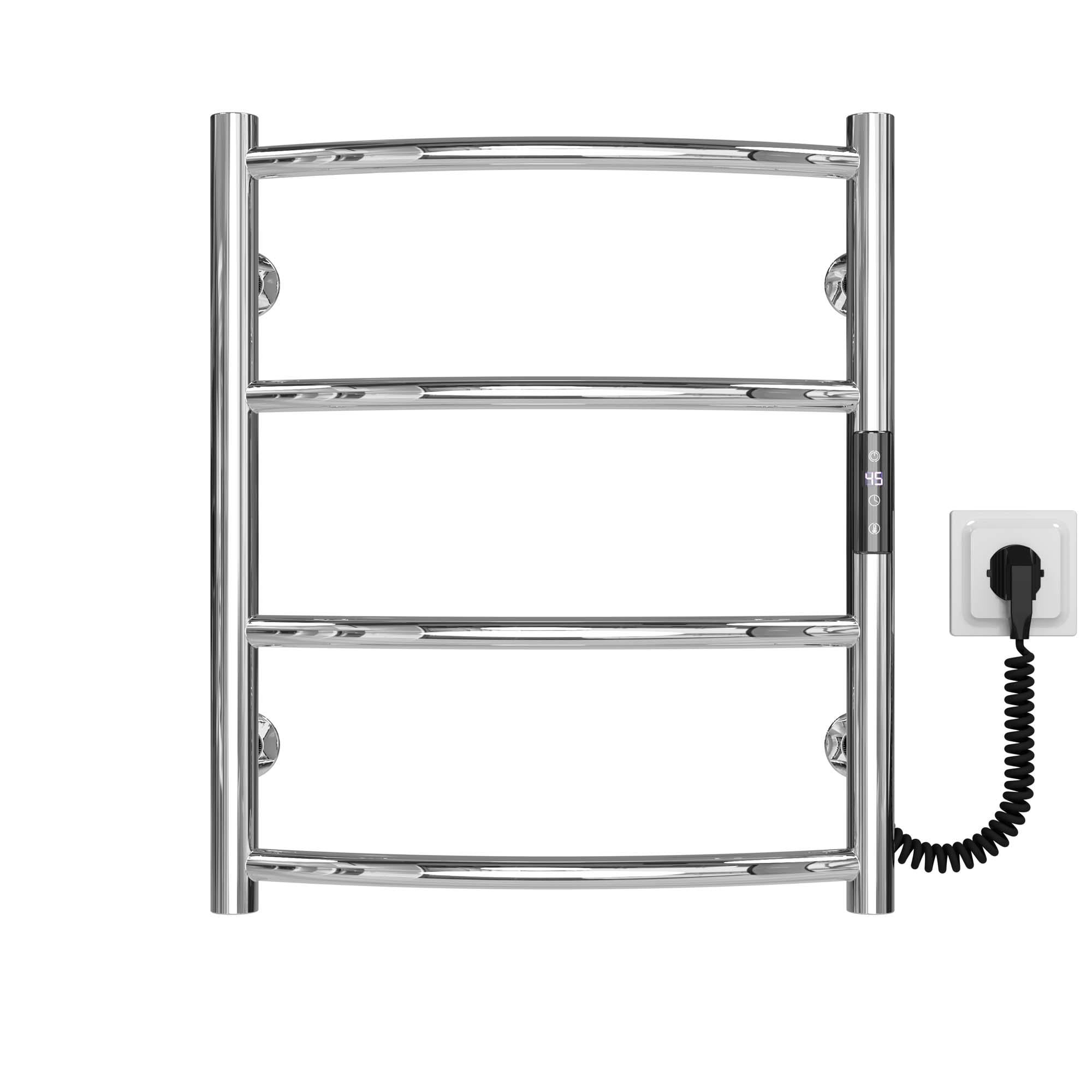 Рушникосушарка електрична Deffi Класік П4 JD03 праве підключення нержавіюча сталь 400х500 мм Хром (C.DK.50.40.4.E.C.R.1)