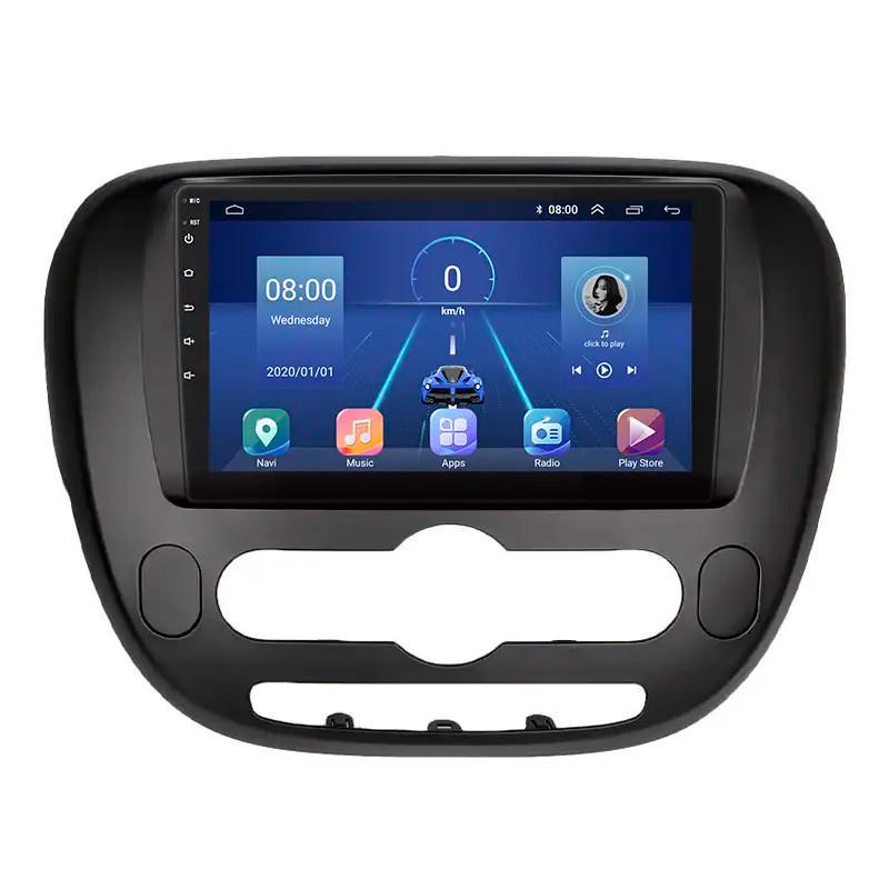 Автомагнитола штатная Lesko для Kia Soul II 2013-2016 9" 6/128Gb 4G Wi-Fi GPS Top MOB