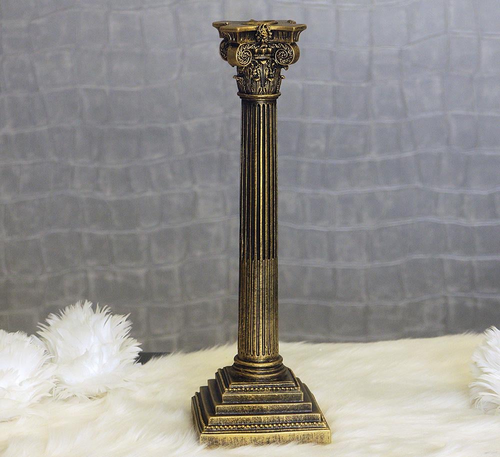 Свічник великий Колона бронза 40 см Гранд Презент 84140 бронза - фото 5