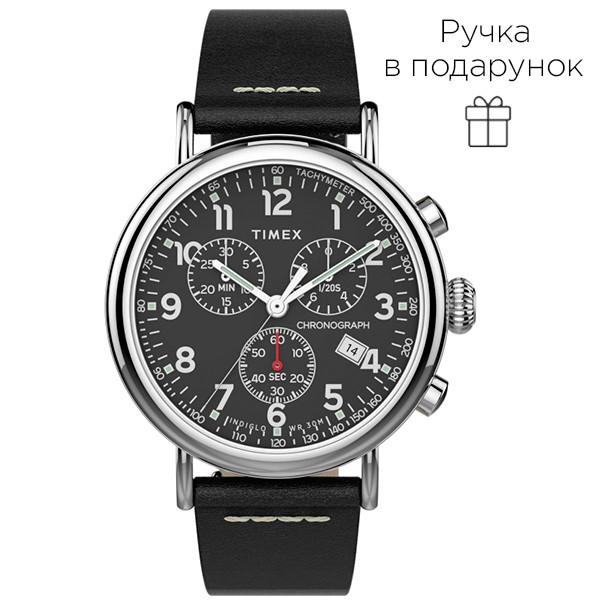 Наручные часы мужские Timex Standard Chrono кварцевые Silver (Tx2t69100)