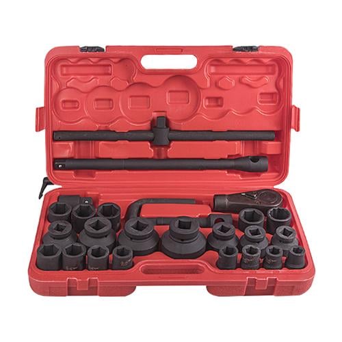 Набір головок ударних Alloid 3/4" 17-50 мм 1" 55-65 мм 26 пр. (НГУ-6026П)