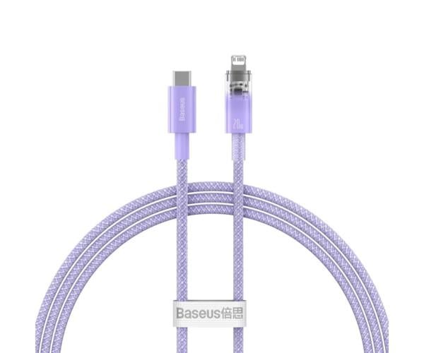 Кабель Data BASEUS Explorer Series Type-C to Lightning 20W 1 м Purple