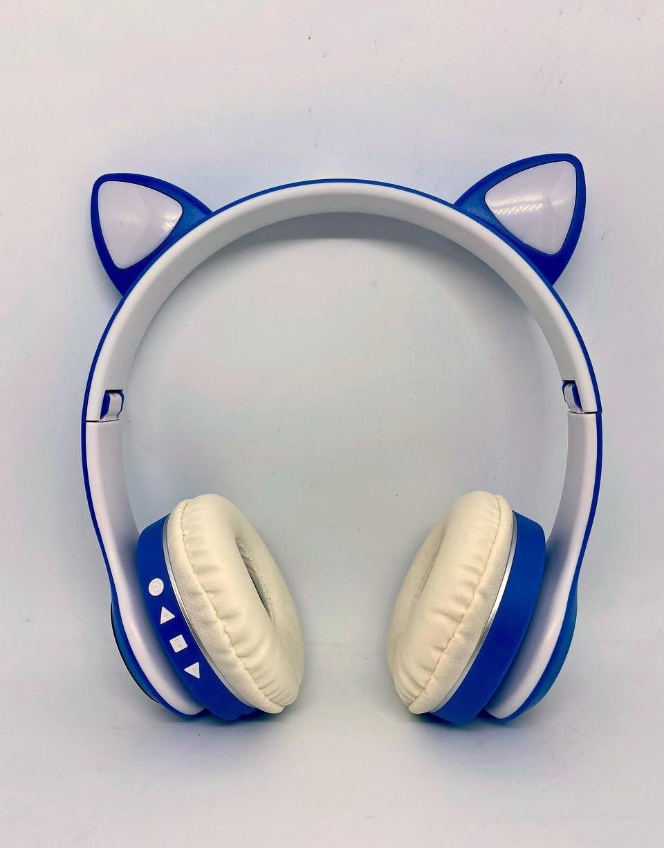 Наушники беспроводные Cat Ear VZV LED Bluetooth с кошачьими ушками и разноцветной LED подсветкой
