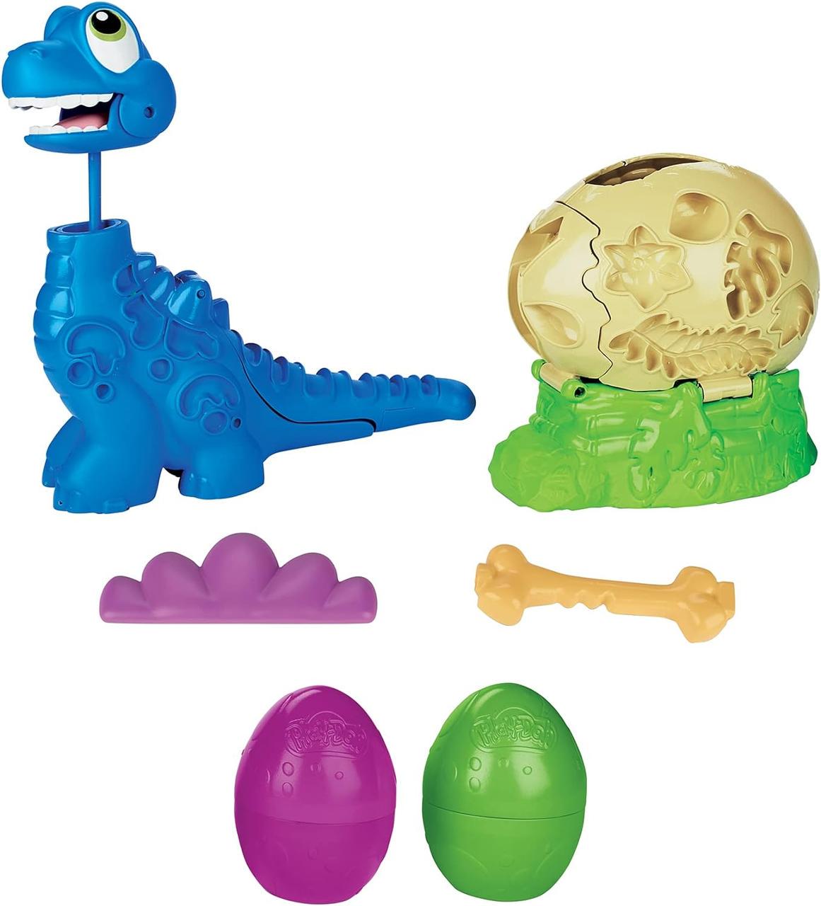 Детский игровой набор Play-Doh Dino Crew Growin' Tall Bronto (2132314682) - фото 1