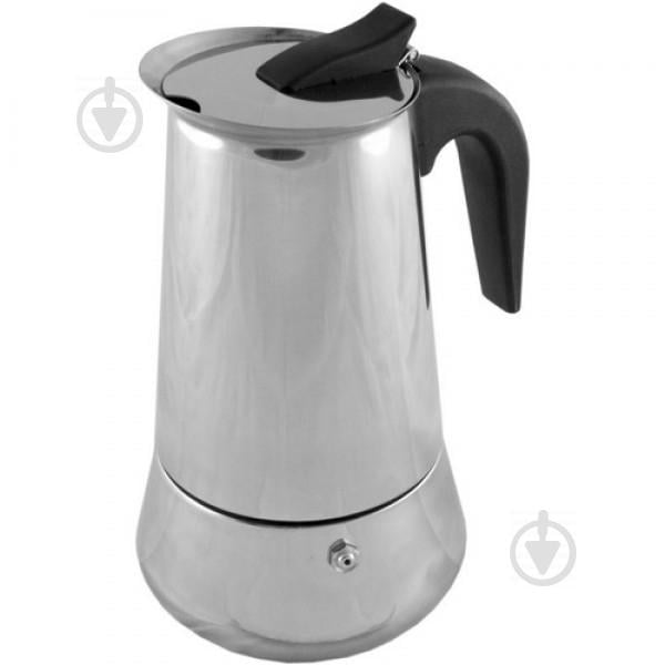 Гейзерна кавоварка з нержавіючої сталі Unique UN1902 на 6 чашок Сталева