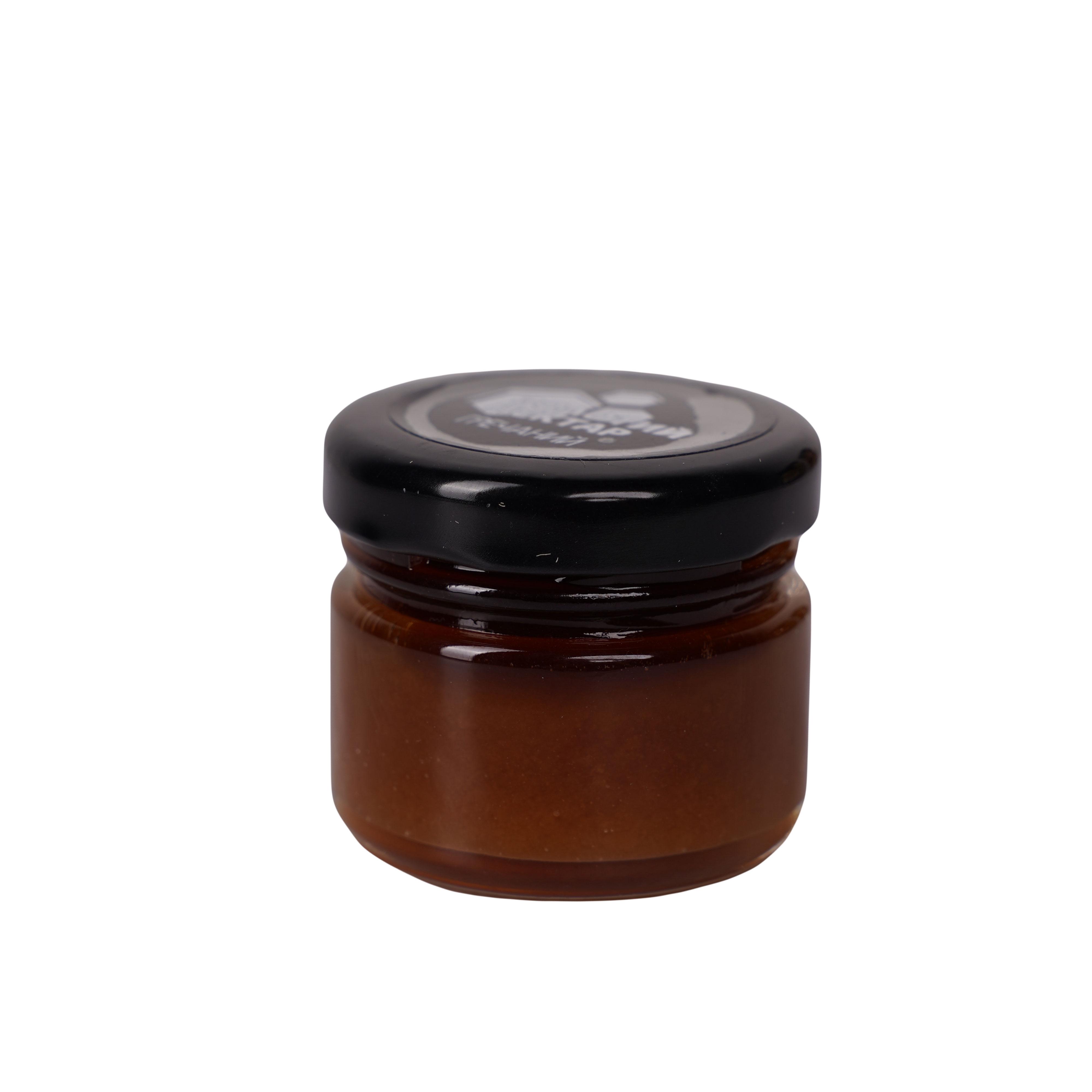 Мед гречишный натуральный пчелиный Золотой Нектар в стеклянной банке 50 г