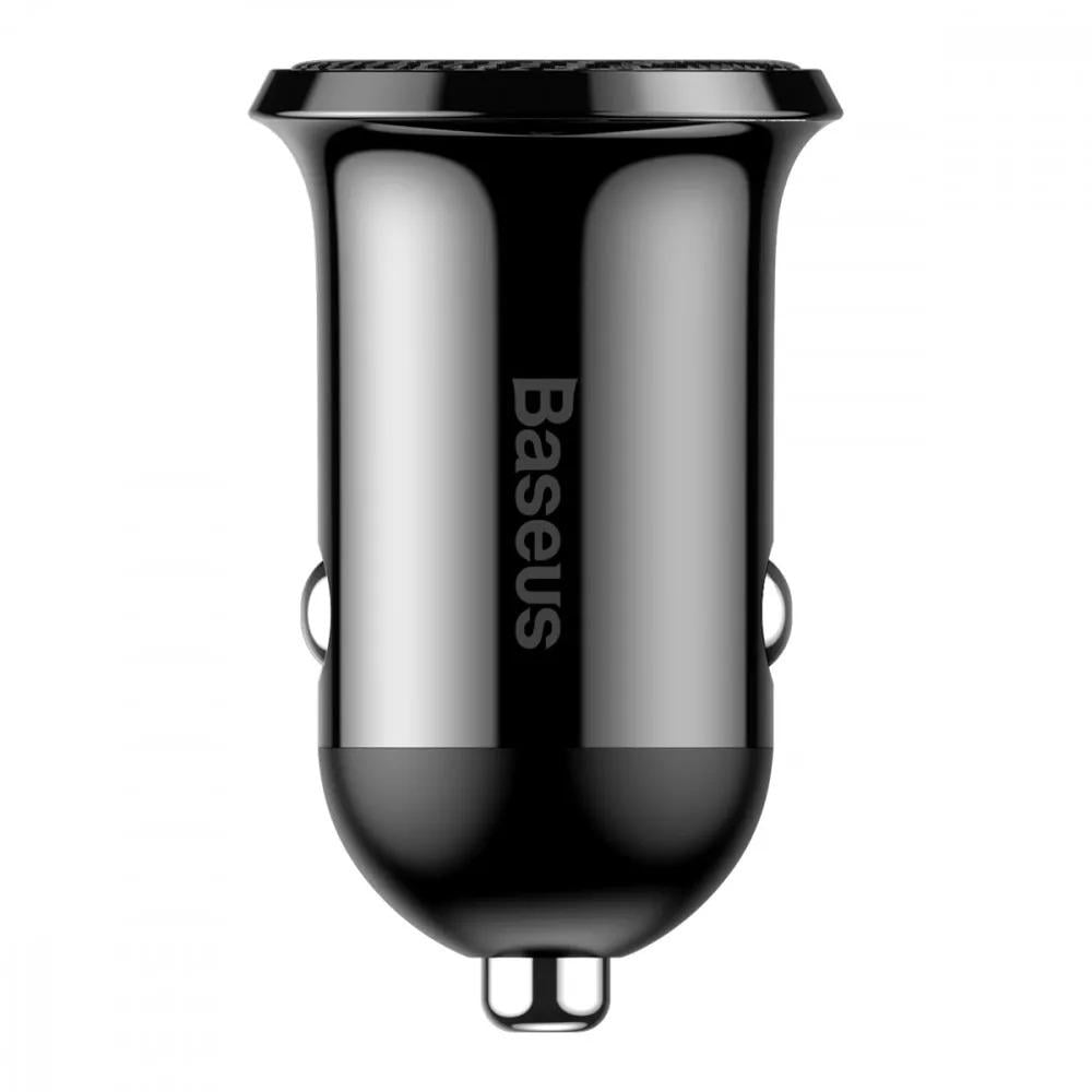 Адаптер автомобильный Baseus Grain Pro Car Charger 2xUSB 4.8A CCALLP-02 Black - фото 2