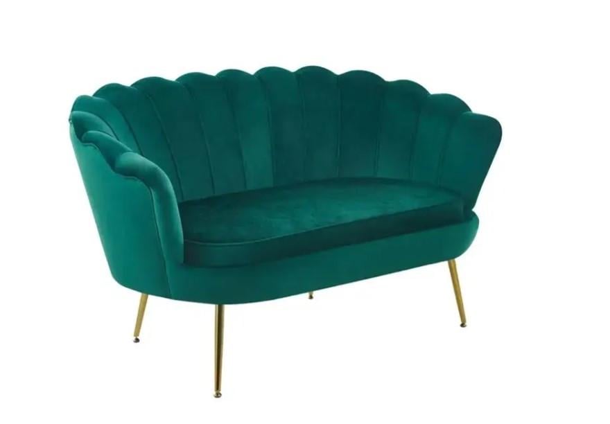 Диван двомісний Flowers Оксамит Зелений (31797963)