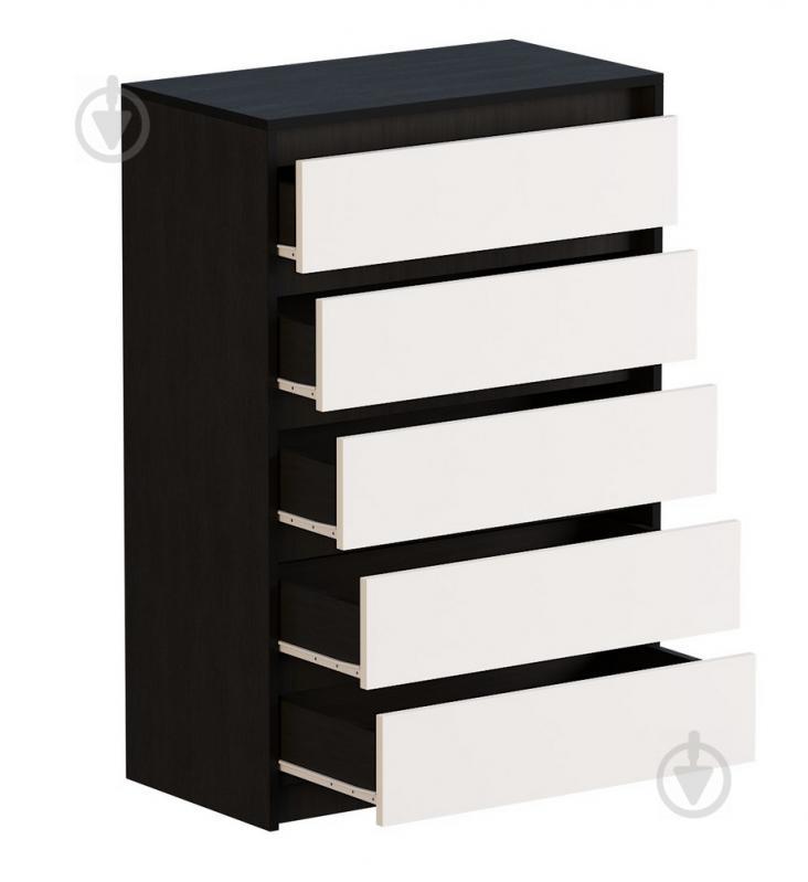 Комод для вещей Эверест Микс-1 Ролики венге белый