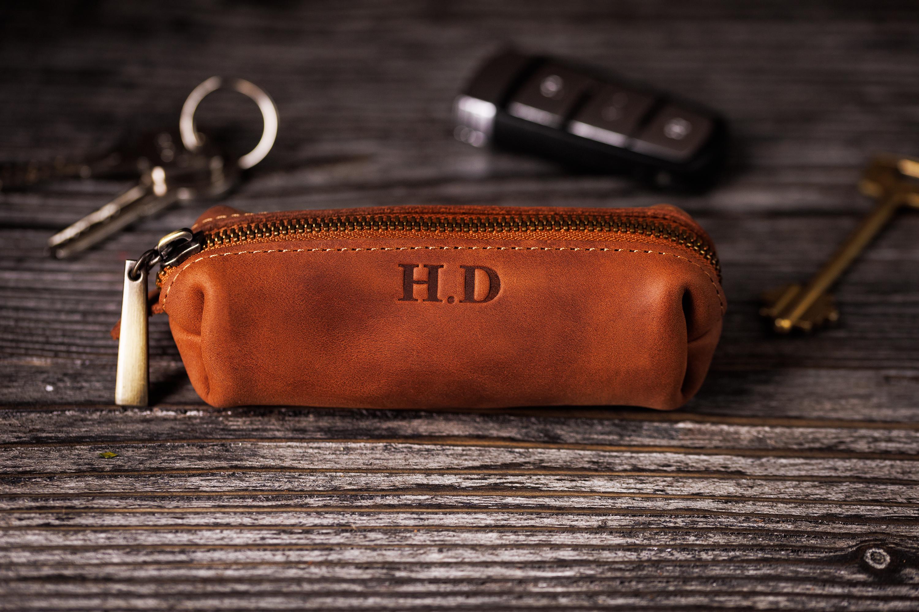 Ключниця шкіряна з персоналізацією Коричневий (11204) Ключниця шкіряна з персоналізацією Коричневий (11204)