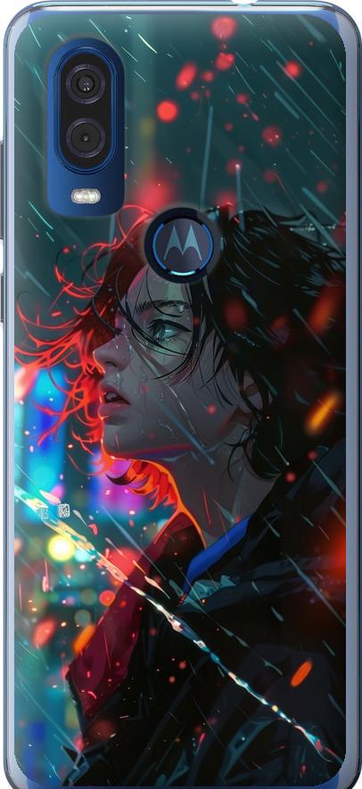 Чехол на Motorola One Vision Ночные огни (6096u-1782-42517)
